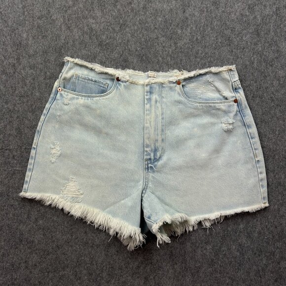 Blank NYC The Barrow Vintage High Rise Cut Off Shorts Women's Size 30 Denim NWT - Picture 1 of 11